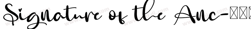 Signature of the Anc字体转换